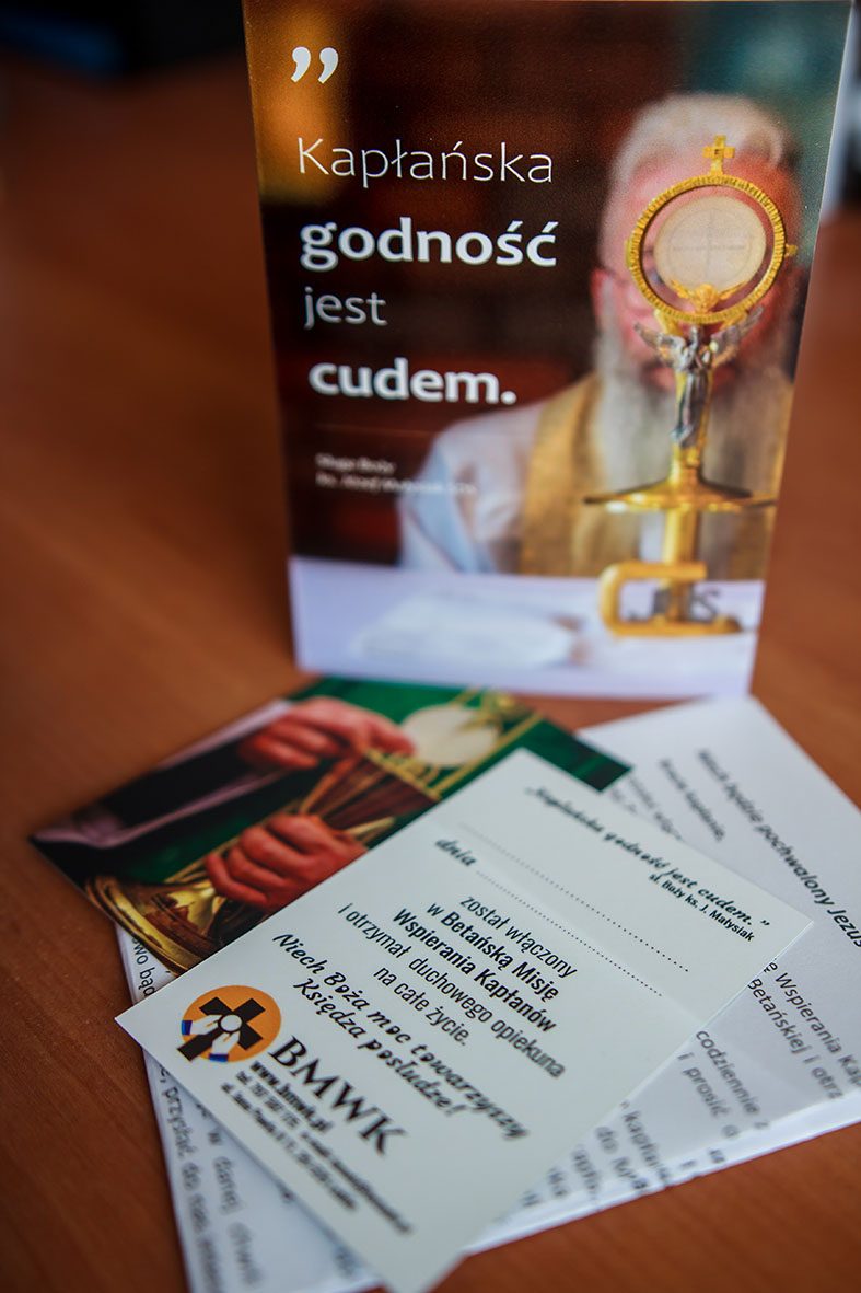 Materiały BMWK dla kapłana — obrazek pamiątkowy i list